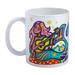 Mermaid,'Mermaid Motif Ceramic Art Mug'