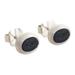 Elegant Black,'Sterling Stud Earrings with Tourmaline'