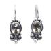 Bliss Marchioness,'Classic Sterling Silver Drop Earrings with Citrine Jewels'