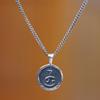 Cancer Charm,'Sterling Silver Necklace with Cancer Zodiac Sign Pendant'