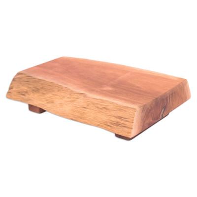 'Hand-Carved Longan Wood Legged Cutting Board from...