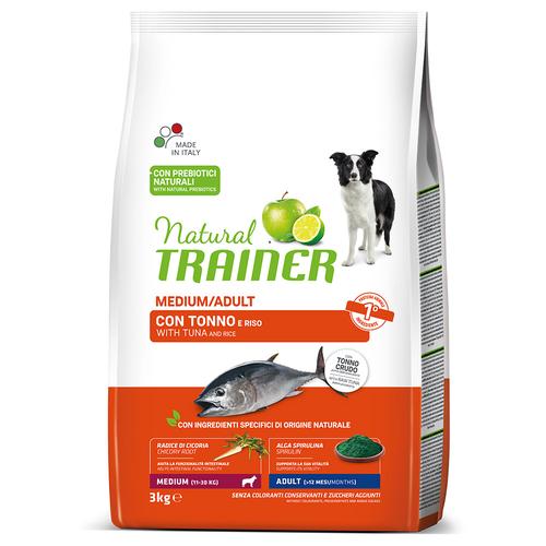 3kg Medium Adult mit Thunfisch und Reis Natural Trainer Hundefutter trocken