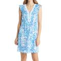 Lilly Pulitzer Dresses | Lilly Pulitzer Joan Print Tunic Dress | Color: Blue | Size: Xl