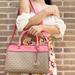 Michael Kors Bags | Michael Kors Mk Jet Set Travel Medium Duffle Bag Satchel Pink Tan Mk | Color: Pink/Tan | Size: Os