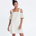 Madewell Dresses | Madewell Striped Cold-Shoulder Dress | Color: Gray/White | Size: 12