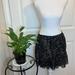 Madewell Skirts | Madewell Eliot Flowy Silk Pleated Black & Tan Print Mini Skirt. Nwt / Medium | Color: Black/Tan | Size: M