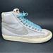 Nike Shoes | Nike Blazer Mid '77 Prm Vntg Certified Fresh Grey Fog Blue Do9787-001 Men's 8 | Color: Gray/White | Size: 8