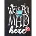 Disney Tops | Disney Adult Medium Alice In Wonderland We're All Mad Here Mad Hatter T Shirt | Color: Black | Size: M