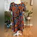 Lularoe Dresses | Lularoe Women’s Sz Medium Carly Orange Box Swing Dress High Low | Color: Orange | Size: M