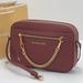 Michael Kors Bags | Michael Kors Jet Set Large Saffiano Leather Crossbody Bag Dark Cherry Nwt | Color: Gold/Purple | Size: Various