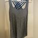 Lululemon Athletica Tops | Lululemon Criss Cross Tank Top | Color: Gray | Size: 4