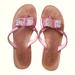 Kate Spade Shoes | Kate Spade New York Icarda Glitter Pink And Silver Bow Flip Flop Sz 8 | Color: Pink/Silver | Size: 8