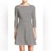 Kate Spade Dresses | Kate Spade Broome Street Black And Cream Striped Dress, Size M | Color: Black/White | Size: M