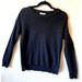 Madewell Sweaters | Madewell Cotton Blend Leather Trim Knit Sweater Mens Sz Xs Or Women Size Large | Color: Black | Size: Xs