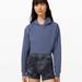 Lululemon Athletica Tops | Lululemon All Yours Cropped Hoodie - Size 6 - Ink Blue | Color: Blue | Size: 6