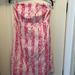 Lilly Pulitzer Dresses | Lilly Pulitzer Vintage White Label Sabrina Dress Size 12 In Pink Boardwalk Cafe | Color: Pink/White | Size: 12