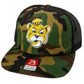 Nike Accessories | Lsu Sailor Mike 3d Pvc Patch Wool Blend Flat Bill Hat- Army Camo/ Black | Color: Gold/Purple | Size: Os