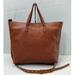 Madewell Bags | Madewell Brown Leather Top Handle Zipper Closure Tote Shoulder Bag Purse | Color: Brown/Tan | Size: Os