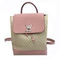Louis Vuitton Bags | Louis Vuitton Backpack Lock Me Rucksack Daypack Leather Pink Ivory Shoulder Bag | Color: Pink | Size: Os