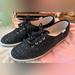 Kate Spade Shoes | Kate Spade Like New Keds Glamour Black Glitter Silk Laces Size 8.5 | Color: Black | Size: 8.5