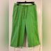 Ralph Lauren Pants & Jumpsuits | Lauren Ralph Lauren Sz - 8p Flat Front Capri Women's Green Cropped Trousers. | Color: Green | Size: 8p