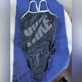 Nike Swim | Nike Women's Racer Back One Piece Swimsuit Black Size 34/8 Euc | Color: Black/White | Size: 8