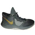 Nike Shoes | Nike Air Precision 2 Mens Basketball Shoes (12, Blk Mtlc Gold Wht) | Color: Black/Gold | Size: 12