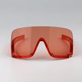 Gucci Accessories | Gucci Gg1631s 001 Sunglasses Transparent Red Light Red Shield Unisex Gg 1631s | Color: Red | Size: Os