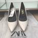 Zara Shoes | New Zara Stilettos High Heel Never Used - Off White. Size Us 6.5/ Eur 37 | Color: White | Size: 6.5