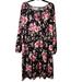 Lularoe Dresses | Lularoe Jody Dress Size 2xl Floral | Color: Black/Pink | Size: Xxl