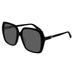 Gucci Accessories | New Gucci Oversized Women's Sunglasses Gg0533sa 001 Squared Gucci Eyewear | Color: Black/Gray | Size: Os