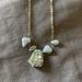 Anthropologie Jewelry | Nwt Anthropologie A V Max Stones Gold Necklace | Color: Gold/Green | Size: Os