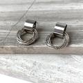 Anthropologie Jewelry | New ~ Anthropologie Amber Sceats "Heather" Silver Multi-Ring Hoop Earrings | Color: Silver | Size: Os