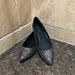 Nine West Shoes | Nine West Black/Silver Sparkle Pointed Toe Flats | Color: Black/Silver | Size: 8