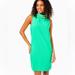 Lilly Pulitzer Dresses | Lilly Pulitzer Portia Shift Dress Juniper Embellished Pearl Mock Neck Nwt Size 6 | Color: Green | Size: 6