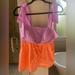 Lilly Pulitzer Tops | Lilly Pulitzer Anlee Shoulder Tie Top | Color: Orange/Purple | Size: 00