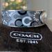 Coach Jewelry | Coach Boutique Crystal Hinged Gray Bangle Bracelet Original Pouch | Color: Gray/Silver | Size: Os