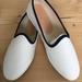 J. Crew Shoes | J.Crew White Canvas Loafers/Espadrille W/ Black Pipping, Sz 8 1/2. Nwt. | Color: Black/White | Size: 8.5