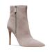 Michael Kors Shoes | Michael Kors Womens Gray Signature Pull Tab Keke Stiletto Leather Booties 6 M | Color: Gray | Size: 6