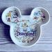 Disney Jewelry | New Walt Disney Disneyland Mouse Ears Map Jewelry Trinket Tray Decor | Color: Tan/White | Size: Os