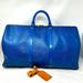 Louis Vuitton Bags | Louis Vuitton Vintage Unisex Keepall Blue Epi Leather Duffel Bag &3pc Luggagetag | Color: Blue | Size: Os