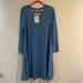 Lularoe Dresses | Lularoe Emily Swing Dress Size Medium With Tags | Color: Blue | Size: M