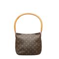 Louis Vuitton Bags | Louis Vuitton Monogram Looping Mm Shoulder Bag M51146 Brown Pvc Leather Ladies | Color: Brown | Size: Os