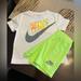 Nike Matching Sets | Nike 2t Short Set-New Without Tags | Color: Green/White | Size: 2tb