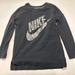 Nike Tops | Nike Rally Metallic Womens Small S Sweatshirt Top Black Silver 805247 010 Flaw | Color: Black | Size: S