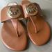 Michael Kors Shoes | Michael Kors Raquel Thong Sandals | Color: Tan | Size: 6.5