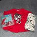 Disney Matching Sets | Disney Christmas Minnie Mouse Outfit | Color: Red/White | Size: 3tg