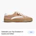 Madewell Shoes | Madewell Sidewalk Low-Top Sneakers In Suede And Glitter. Size 8.5. | Color: Pink/Tan | Size: 8.5