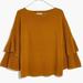 Madewell Sweaters | Madewell Tier-Sleeve Pullover Sweater Misses Xs Nwt | Color: Tan | Size: Xs