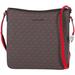 Michael Kors Bags | Michael Kors Jet Set Travel Large Messenger Bag Crossbody Brown Mk Bright Red | Color: Brown/Red | Size: Os